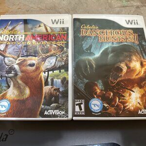 Cabela's North American Adventures & Dangerous Hunts Nintendo Wii Complete Teste